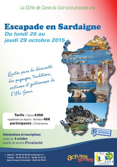 Escapade en Sardaigne du 26 au 29 octobre